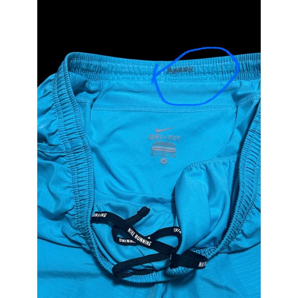 Nike Dri-FIT Running Shorts Mens Medium Blue Athletic Training Gym Shorts M - Picture 3 of 3